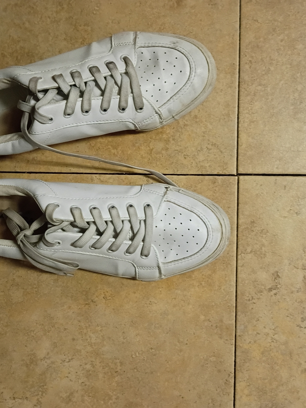 Nautica White Low-Top Leather Sneakers